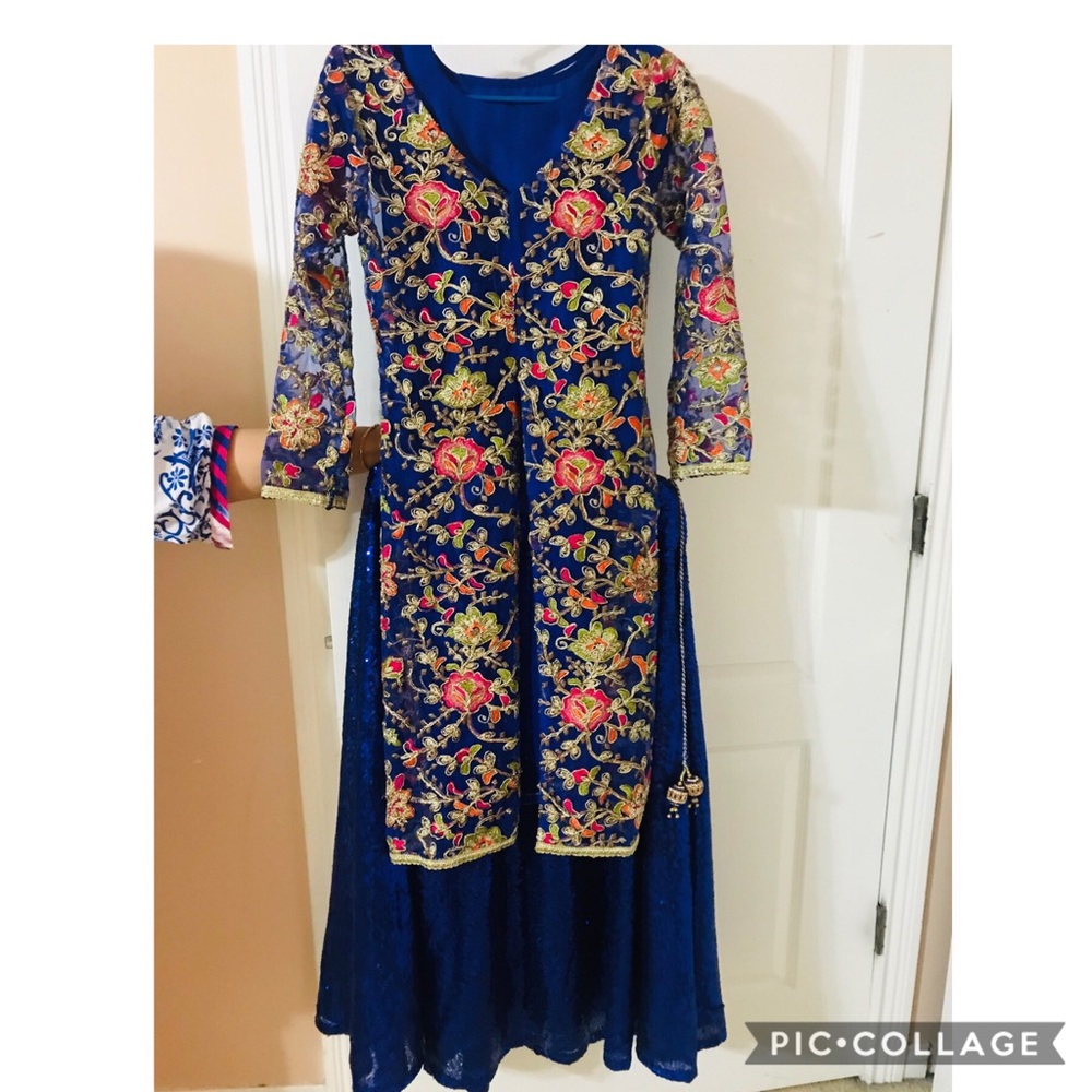 Pakistani Gota Shirt and Sharara [Skirt]